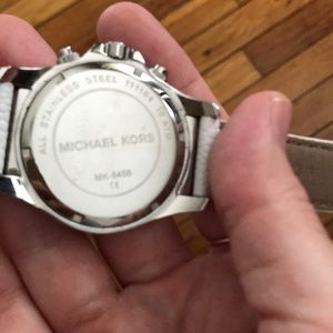 MICHAEL Michael Kors Accessories - Michael Kors Boyfriend Watch | White Band MICHAEL Michael Kors Accessories - Michael Kors Boyfriend Watch | White Band